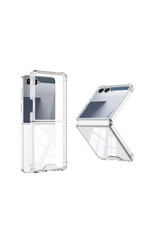 Samsung Uyumlu Galaxy Z Flip 7 Kılıf Zore Full Camlı Kıpta Kapak Şeffaf Samsung Uyumlu Galaxy Z Flip 7 Kılıf Zore Full Camlı Kıpta Kapak Şeffaf