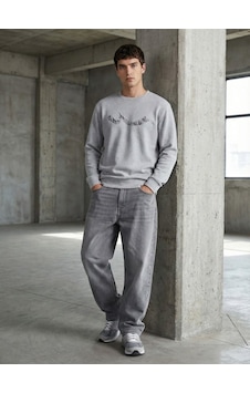 LTB Regular Fit Sign Baskılı Bisiklet Yaka Gri Sweatshırt LTB Regular Fit Sign Baskılı Bisiklet Yaka Gri Sweatshırt