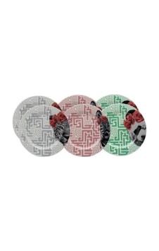 Decorium 6 Parça Servis Tabağı Kaplan-Panda-Zebra Decorium 6 Parça Servis Tabağı Kaplan-Panda-Zebra