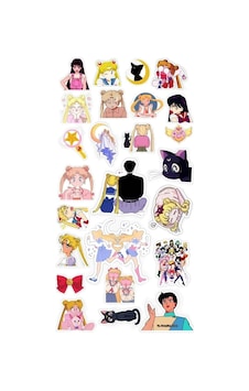 Lexroo Sailor Moon Sticker Laptop Tablet Telefon Ajanda Bullet Journal Motor Sticker Suya Dayanıklı Lexroo Sailor Moon Sticker Laptop Tablet Telefon Ajanda Bullet Journal Motor Sticker Suya Dayanıklı