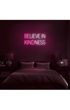 Belıeve In Kındness Yazılı Neon Tabela Pembe Belıeve In Kındness Yazılı Neon Tabela Pembe
