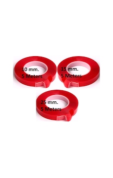 3 Adet Takım Çift Taraflı Yapıştırıcı Bant Seti Şeffaf 10-15-25mm 3 Adet Takım Çift Taraflı Yapıştırıcı Bant Seti Şeffaf 10-15-25mm