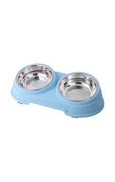 Nunbell Melamin Çelik Mama Kabı İkili Mavi Renk 400-8143 Nunbell Melamin Çelik Mama Kabı İkili Mavi Renk 400-8143