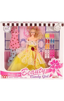207 Ayakkabı Setli Candy Girl Bebek -efe Toys 207 Ayakkabı Setli Candy Girl Bebek -efe Toys