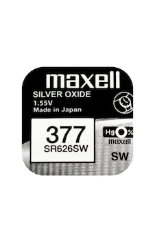 Maxell 377 SR626SW 1.55V Saat Pili 3'lü Maxell 377 SR626SW 1.55V Saat Pili 3'lü