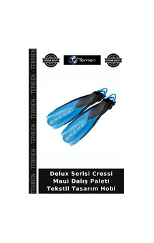 Delux Serisi Cressi Maui Dalış Paleti Tekstil Tasarım Hobi Black - Blue Delux Serisi Cressi Maui Dalış Paleti Tekstil Tasarım Hobi Black - Blue