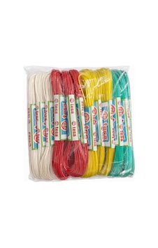 Pvc Kaplı Polyester Çamaşır İpi, Beyaz, Kırmızı, Sarı, Yeşil, 2'li Paket 10mt Çok Renkli Pvc Kaplı Polyester Çamaşır İpi, Beyaz, Kırmızı, Sarı, Yeşil, 2'li Paket 10mt Çok Renkli