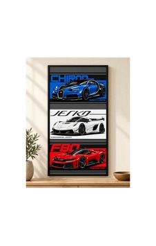 Hızın Zirvesi Bugatti Chiron, Koenigsegg Jesko Ve Ferrari F80 Süper Araba Posteri 21x30 Cm Çerçevesiz Hızın Zirvesi Bugatti Chiron, Koenigsegg Jesko Ve Ferrari F80 Süper Araba Posteri 21x30 Cm Çerçevesiz