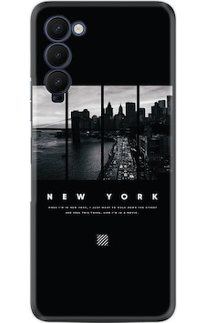 Tecno Camon 18P Kılıf Silikon Desen New York 1612 Tecno Camon 18P Kılıf Silikon Desen New York 1612