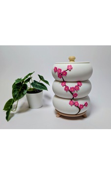 3d Baskı İstiflenebilir Kiraz Çiçeği Desenli Takı Kutusu Çekmeceli Mücevher Organizeri Çok Renkli 3d Baskı İstiflenebilir Kiraz Çiçeği Desenli Takı Kutusu Çekmeceli Mücevher Organizeri Çok Renkli