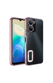 Vivo Y16 Kılıf Kamera Korumalı Logo Gösteren Zore Omega Kapak Rose Gold Vivo Y16 Kılıf Kamera Korumalı Logo Gösteren Zore Omega Kapak Rose Gold