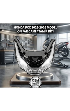 Honda Pcx 125 Far Camı Ön Far Tamir Lensi Şeffaf Plastik Cam 2025 -2026 Arasmto Honda Pcx 125 Far Camı Ön Far Tamir Lensi Şeffaf Plastik Cam 2025 -2026 Arasmto