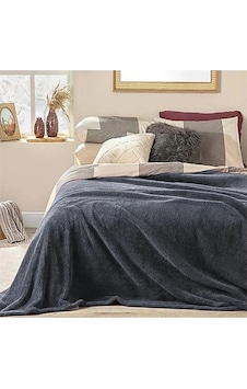 Mulberry Wellsoft Çift Kişilik Antrasit Peluş Polar Televizyon Battaniyesi 220x230 Antrasit Mulberry Wellsoft Çift Kişilik Antrasit Peluş Polar Televizyon Battaniyesi 220x230 Antrasit