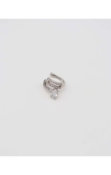 Shesra Çelik Earcuff Küpe - Kadın Silver