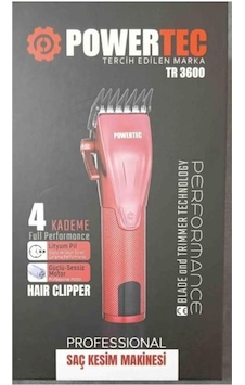 Powertec TR-3600 Saç Ve Sakal Kesme Makinesi Powertec TR-3600 Saç Ve Sakal Kesme Makinesi