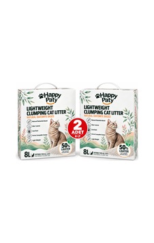 Happy Paty Lightweight Diatomit Kedi Kumu 8 Litre 2 Adet Happy Paty Lightweight Diatomit Kedi Kumu 8 Litre 2 Adet