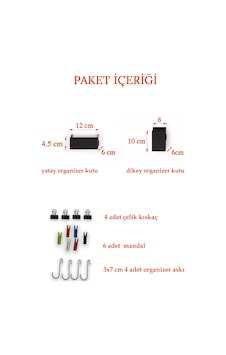 Siyah Aksesuar Seti Tel Pano Metal Pano İçin Siyah Aksesuar Seti Tel Pano Metal Pano İçin
