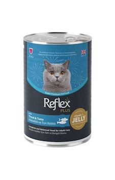 Reflex Plus Jöle İçinde Et Parçacıklı Alabalıklı Ve Ton Balıklı Yetişkin Kedi Konservesi 400 Gr Reflex Plus Jöle İçinde Et Parçacıklı Alabalıklı Ve Ton Balıklı Yetişkin Kedi Konservesi 400 Gr