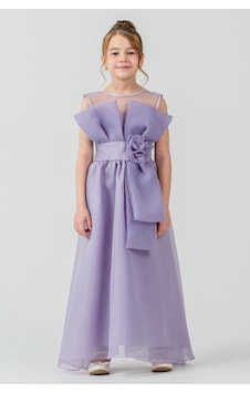 Mnk Baby & Kids Kız Çocuk Organze Tül Çiçek Ve Fiyonk Detaylı Gipe Sırtlı Prenses Abiye Elbise M00800 Lila Mnk Baby & Kids Kız Çocuk Organze Tül Çiçek Ve Fiyonk Detaylı Gipe Sırtlı Prenses Abiye Elbise M00800 Lila