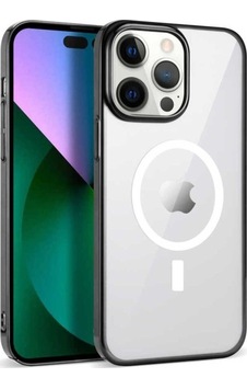 Apple Uyumlu iPhone 14 Pro Max Kılıf Zore Wireless Şarj Özellikli Pixel M-safe Kapak Siyah Apple Uyumlu iPhone 14 Pro Max Kılıf Zore Wireless Şarj Özellikli Pixel M-safe Kapak Siyah