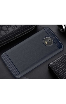 Lenovo Moto E4 Plus Kılıf Zore Room Silikon Kapak Lacivert