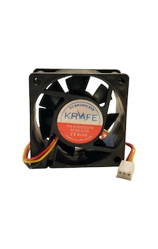 Krafe 60x60x25 12v Dc 3 Kablolu Rulmanlı Fan Krafe 60x60x25 12v Dc 3 Kablolu Rulmanlı Fan
