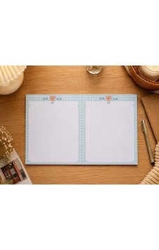Yeşil Pötikate Yatay A4 Note Pad Açık Yeşil