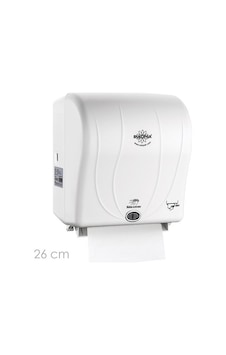 Rulopak R-1301B Beyaz Sensörlü Havlu Makinesi 26 CM Rulopak R-1301B Beyaz Sensörlü Havlu Makinesi 26 CM