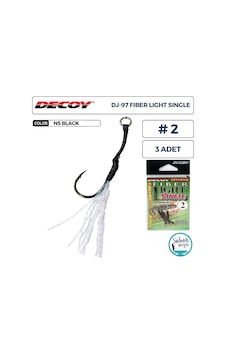 Decoy Dj-97 Fiber Light Tüylü Tekli Asist İğnesi 2 3 Adet Decoy Dj-97 Fiber Light Tüylü Tekli Asist İğnesi 2 3 Adet