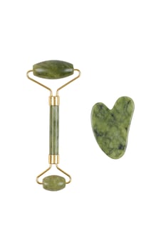 Jade Roller Gua Sha Taşı Seti Çok Renkli Jade Roller Gua Sha Taşı Seti Çok Renkli