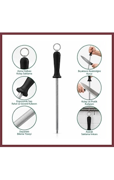 Storeşahin Bıçak Bileme Taşı 30 Cm Metal Askılı Shn0720 Storeşahin Bıçak Bileme Taşı 30 Cm Metal Askılı Shn0720