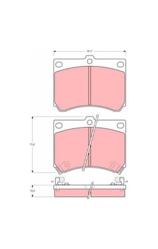 Mazda 323 Lantis Ön Fren Balatası 1990-1998 Mazda 323 Lantis Ön Fren Balatası 1990-1998