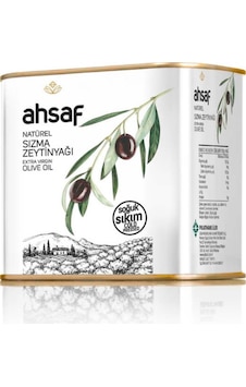 Ahsaf Soğuk Sıkım Naturel Sızma Zeytinyağı Teneke 500 ML Ahsaf Soğuk Sıkım Naturel Sızma Zeytinyağı Teneke 500 ML