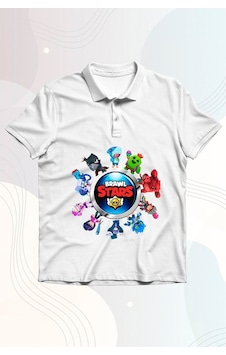 Brawl Stars Baskılı Erkek Çocuk Tişört (490913564) Beyaz