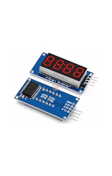 Tm1637 Display 4 Dijit 7 Segment Kırmızı Ekran Modülü Arduino Uyumlu Tm1637 Display 4 Dijit 7 Segment Kırmızı Ekran Modülü Arduino Uyumlu