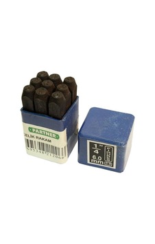 Partner Pt21204 Çelik Rakam 9 Parça 4 MM Partner Pt21204 Çelik Rakam 9 Parça 4 MM