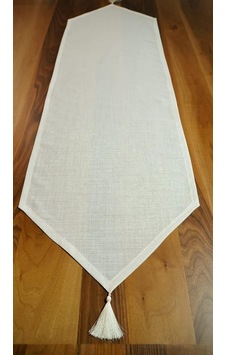 Viemso Simli Keten Runner Püsküllü, Kırık Beyaz, 45x150cm Sku: Mır8690010191106 30 x 50 Viemso Simli Keten Runner Püsküllü, Kırık Beyaz, 45x150cm Sku: Mır8690010191106 30 x 50