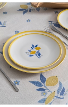 Limon Desenli 6 Kişilik 24 Parça Premium Porselen Yemek Takımı Sarı Limon Desenli 6 Kişilik 24 Parça Premium Porselen Yemek Takımı Sarı