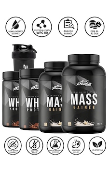 Hacim Paketi 14: 2 Adet Mass Gainer 2x3 Kg Vanilya + 2 Adet Whey Protein 2x500 Gr Çikolata + Shaker Hacim Paketi 14: 2 Adet Mass Gainer 2x3 Kg Vanilya + 2 Adet Whey Protein 2x500 Gr Çikolata + Shaker
