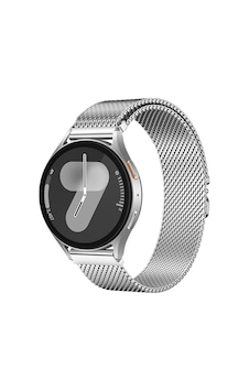 Huawei Watch Fit Uyumlu 3 22mm Zore Krd-25 Metal Hasır Kordon Gümüş