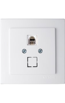 Nilson Touran Naturel Beyaz Sıva Altı Numeris Telefon Prizi RJ11 Nilson Touran Naturel Beyaz Sıva Altı Numeris Telefon Prizi RJ11