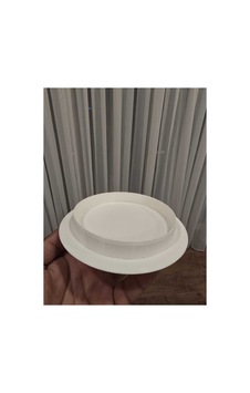 Soba Bacası Kapatma Kapağı Sert Plastik Düz Model Beyaz Renk