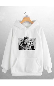 Macklin Unisex Kadın Erkek One Piece Luffy Ve Zoro Anime Karakter Baskılı Sweatshirt Beyaz Mck0664 Beyaz Macklin Unisex Kadın Erkek One Piece Luffy Ve Zoro Anime Karakter Baskılı Sweatshirt Beyaz Mck0664 Beyaz