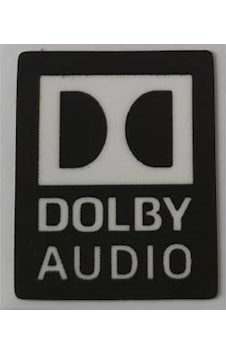 OEM Dolby Audio Sticker Etiket D26