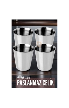 Zenvac Çelik Bardak Seti 4 Adet Fazio Giacinto Design 719313 Zenvac29 Renkli