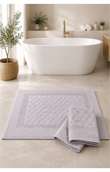 3'lü Damla Desen Banyo Paspası Ayak Havlusu 50x70 Cm %100 Pamuk, Yumuşak Dokulu, Hızlı Su Emici, Banyo Paspas Seti Açık Gri 3'lü Damla Desen Banyo Paspası Ayak Havlusu 50x70 Cm %100 Pamuk, Yumuşak Dokulu, Hızlı Su Emici, Banyo Paspas Seti Açık Gri