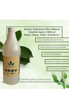 Endüstriyel Bar Bitkisel Temizlik Spreyi 1000 Ml Doğal,vegan