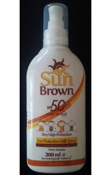 Sun Brown Çocuk Güneş Koruyucu Sprey Süt Spf 50+ 200 ML Sun Brown Çocuk Güneş Koruyucu Sprey Süt Spf 50+ 200 ML