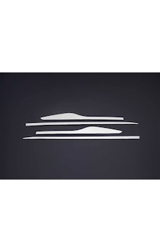 Renault Clio 4 HB/SW Krom Yan Kapı Çıtası 4 Parça Formlu 2012-201