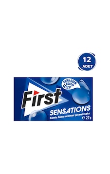 First Damla Sakızlı Şekersiz Sakız 12 x 27 G